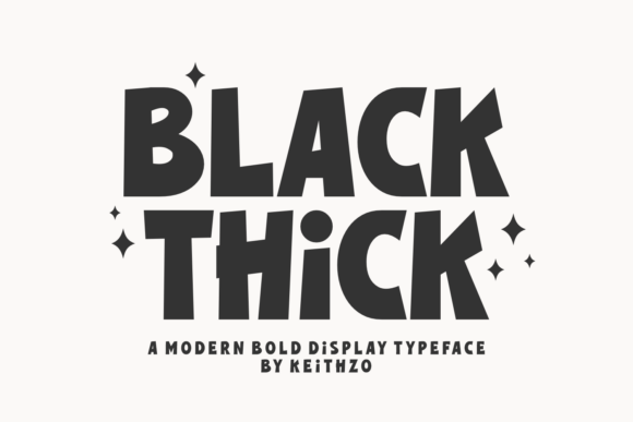 Black Thick Font: A Bold Display Typeface for Modern Designers