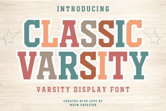 Classic Varsity Font: Bold Display Typography for Editorial Design