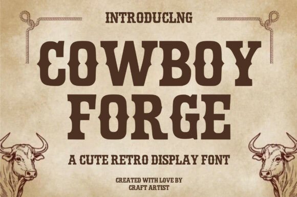 Cowboy Forge: The Ultimate Western Display Font