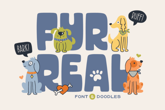 Fur Real Font for Editorial Design and Display Projects