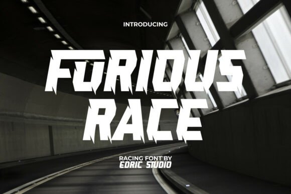 Furious Race Display Font for High-Impact Editorial Design