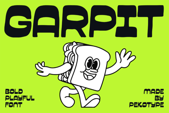 Garpit Font: A Playful Display Typeface for Digital Branding