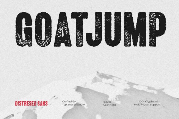 Goatjump Font: A Vintage-Style Display Typeface for Crafters