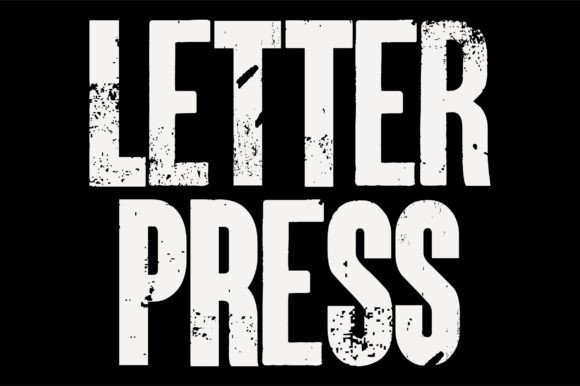 Letterpress Font: A Vintage-Style Display Typeface for Crafters