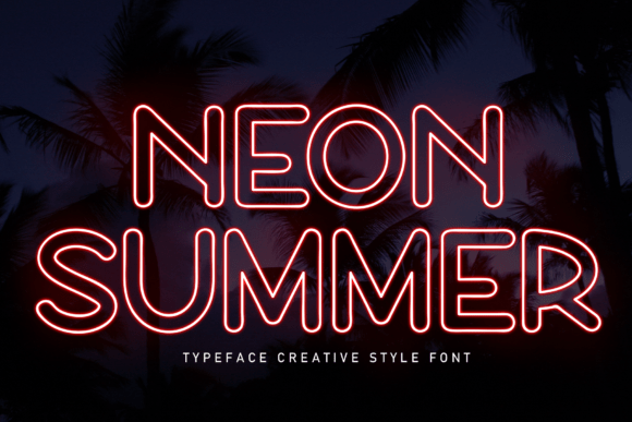 Neon Summer Font: A Modern Display Typeface for Editorial Design