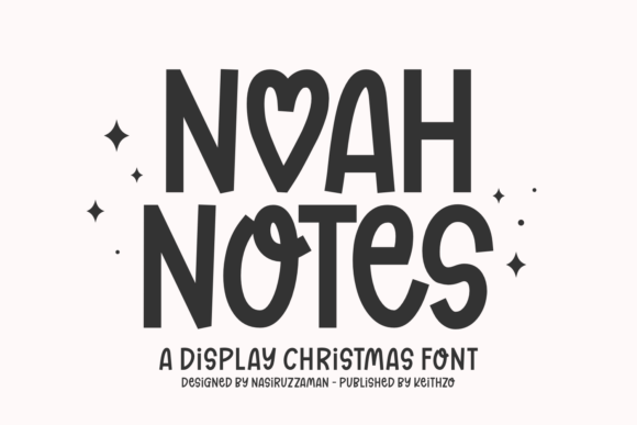 Noah Notes Font: A Joyful Display Type for Holiday Designs