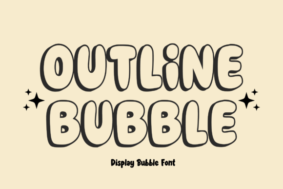 Outline Bubble Font for Memorable Branding and Visual Campaigns