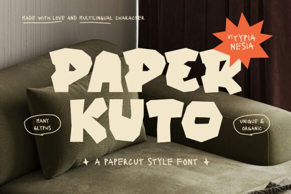 Paper Kuto Font Adds Handcrafted Charm to Business Branding