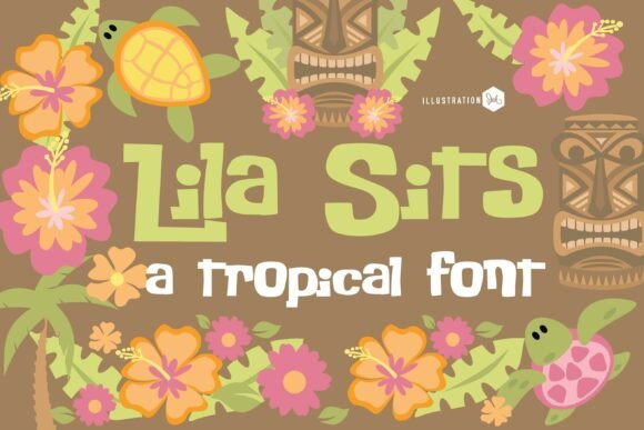 Pn Lila Sits Fn: A Playful Display Font for Digital Branding