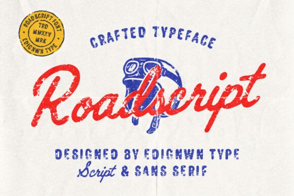Roadscript: A Vintage Font Duo for Nostalgic Editorial Design