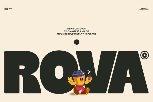 Rova Display Font for Bold Branding and Creative Projects