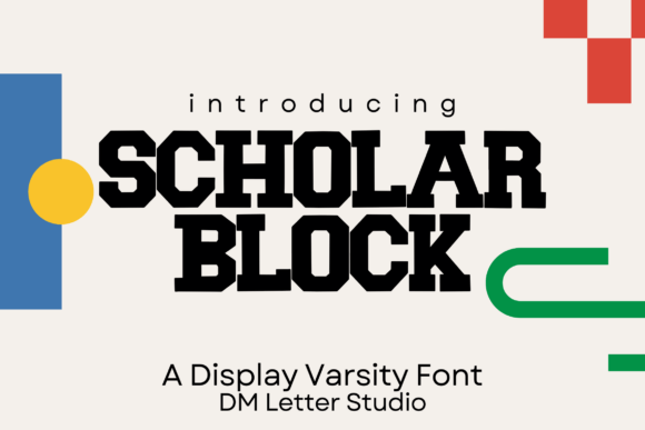 Scholar Block Font Review and Free Download
