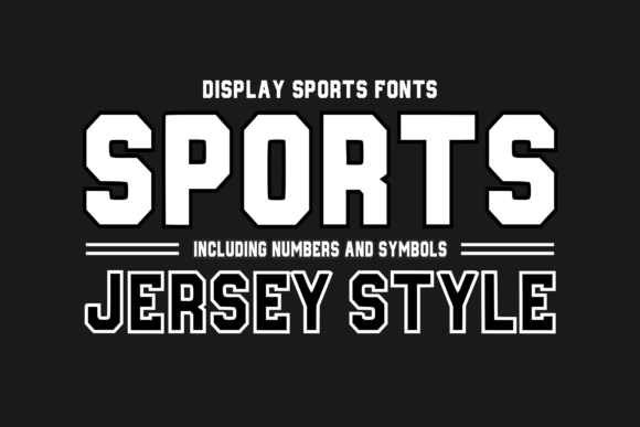 Sportsjerseystyle Regular: A Bold Display Font for Athletic-Inspired Branding