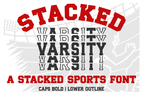 Stacked Varsity Font for Bold Digital Branding