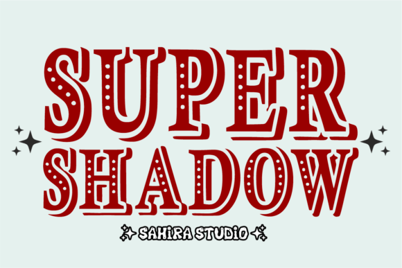 Super Shadow: A Playful Display Font for Creative Projects