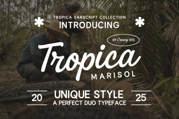 Tropica Marisol Duo: A Display Font Pair for Tropical and Vintage-Inspired Branding
