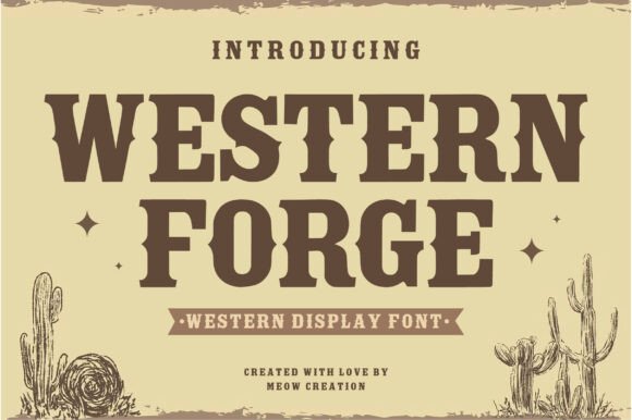 Western Forge Font for Editorial Design Projects