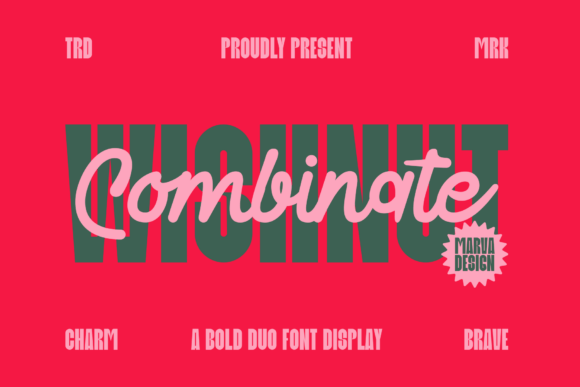 Wishnut Combinate Duo for Bold Branding and Playful Typography